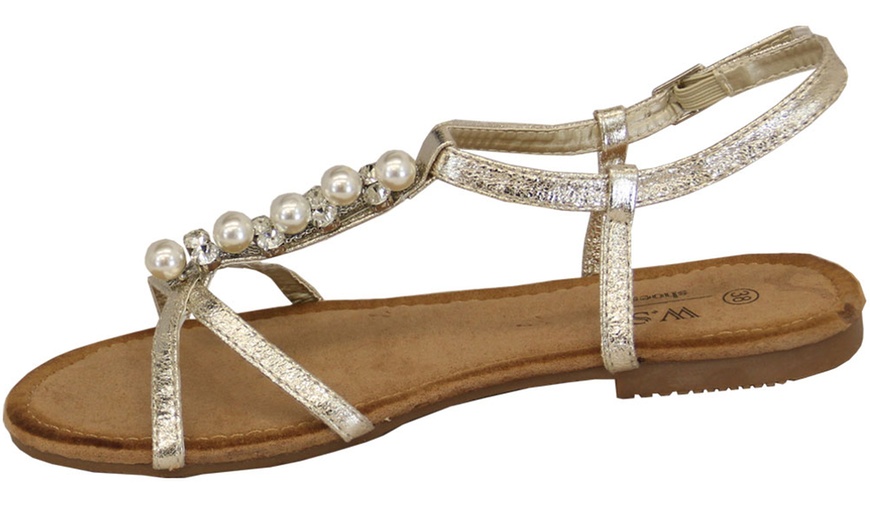 Image 7: Women's Diamante Sandals