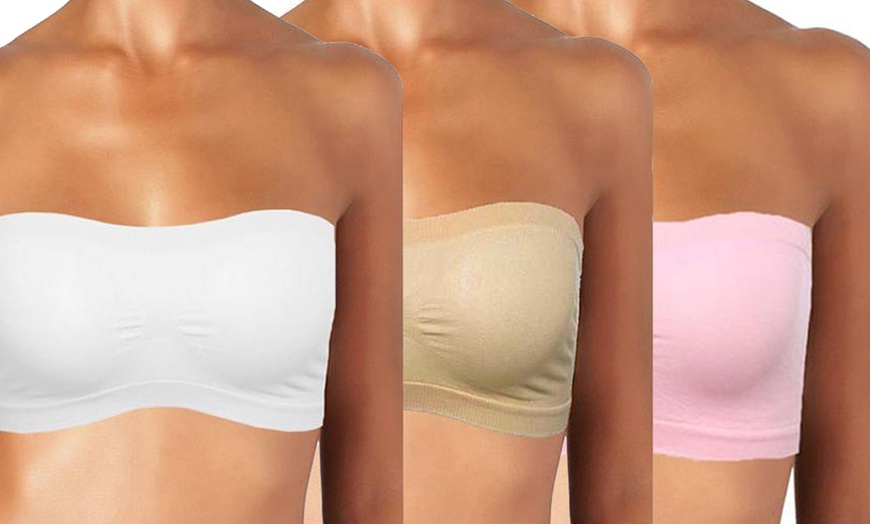 Image 8: Three-Pack of Bandeau Bra