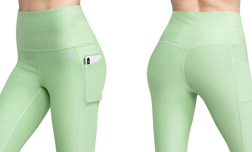 Image 14: Love and Lock Women's High-Rise Capri Leggings. Plus Sizes Available.