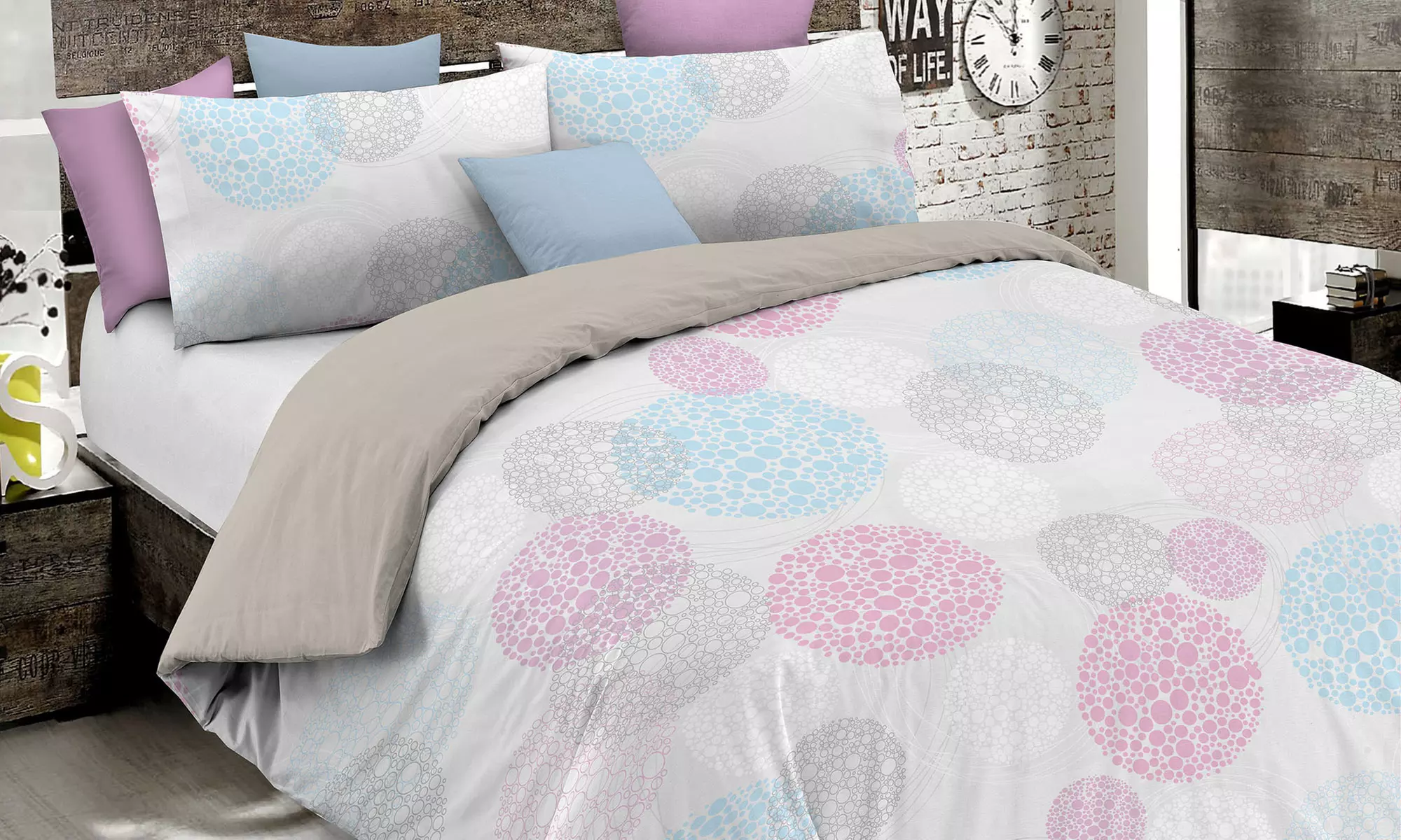 Parure copripiumino Fantasy no stiro Made in Italy