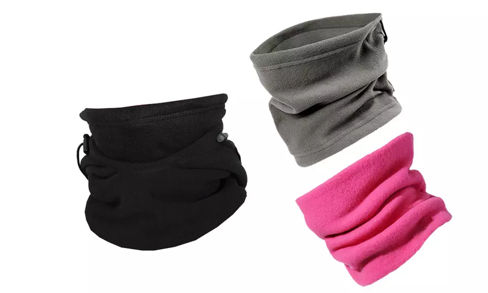 Fleece Loop Schal Unisex für den Winter in Schwarz, Pink oder Grau - Primary Image