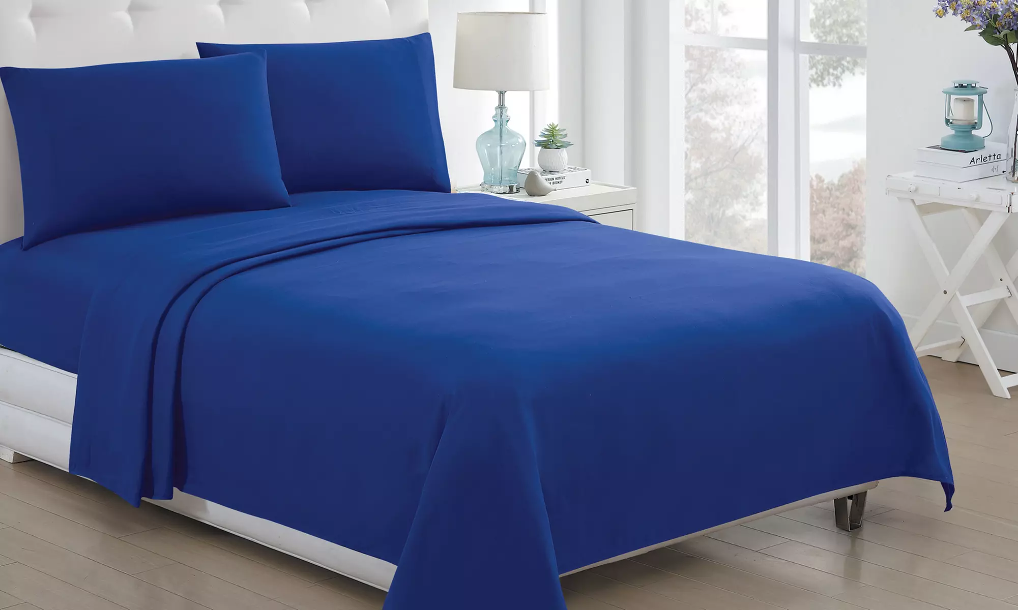 Solid Microfiber Sheet Sets (3- or 4-Piece) - Primary Image