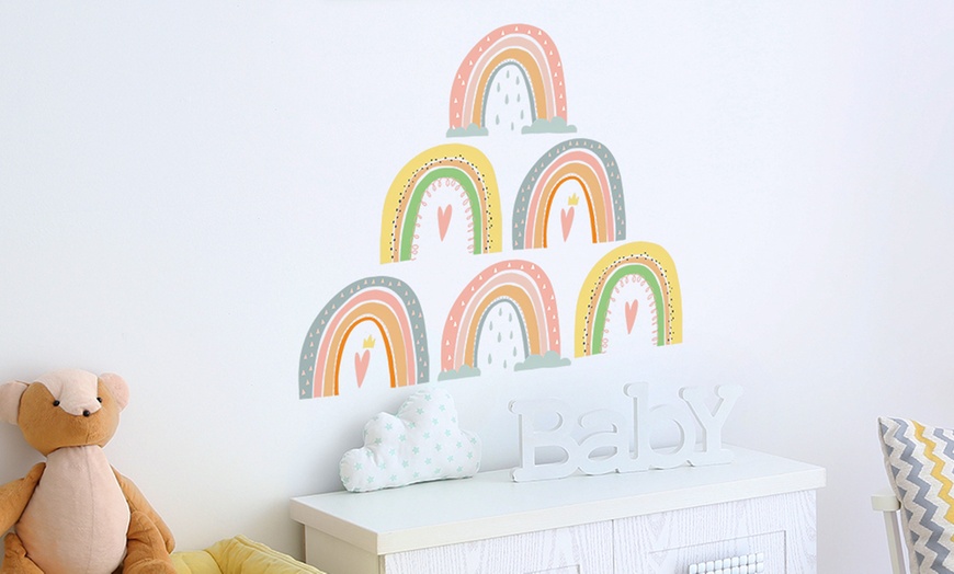 Image 8: Rainbow Wall Stickers