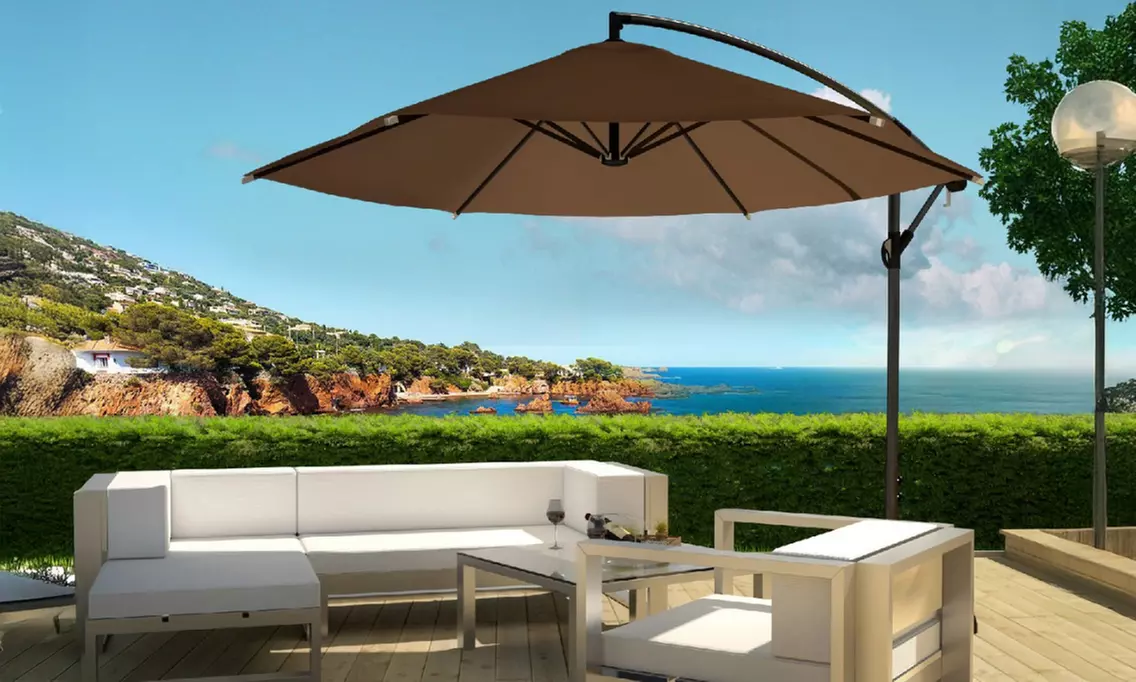 Parasol déporté octogonal (3 m) ou housse de protection de Kocoon