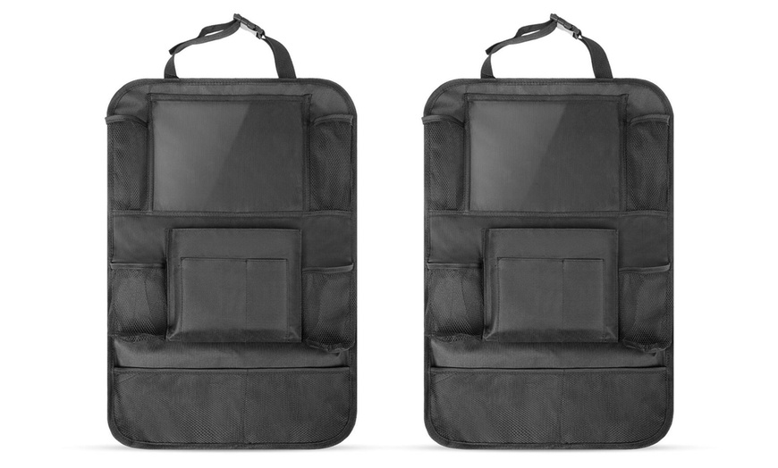 Image 2: Set of Two Car Seat Organisers