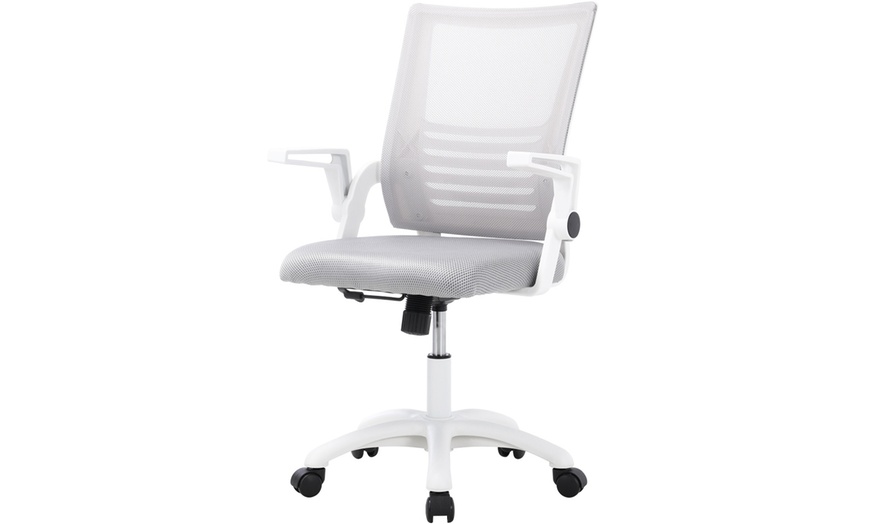 Image 2: Office Desk Mesh Swivel Chair Computer Ergonomic Chair