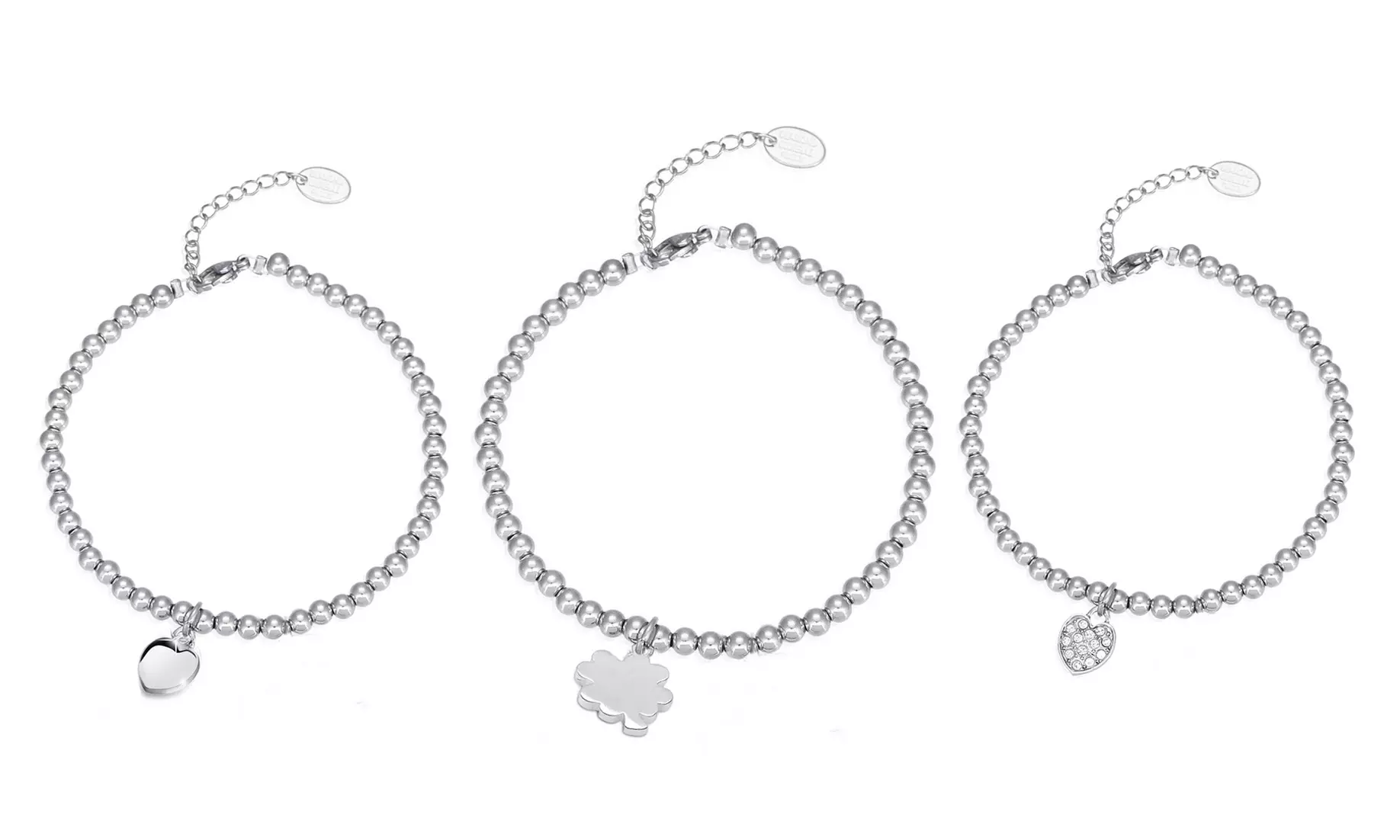 Bracciale in acciaio anallergico, nichel free