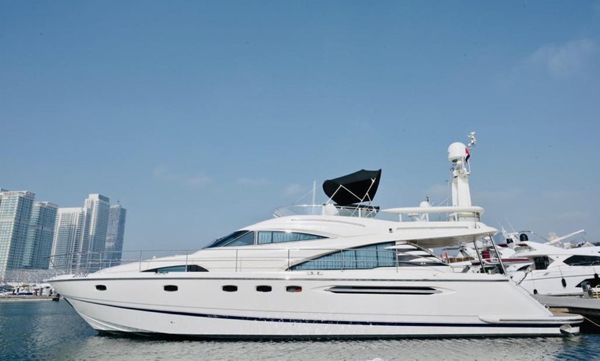 Image 8: Embark on a Luxury Dubai Marina Yacht Cruise at Media Waves Yachts!