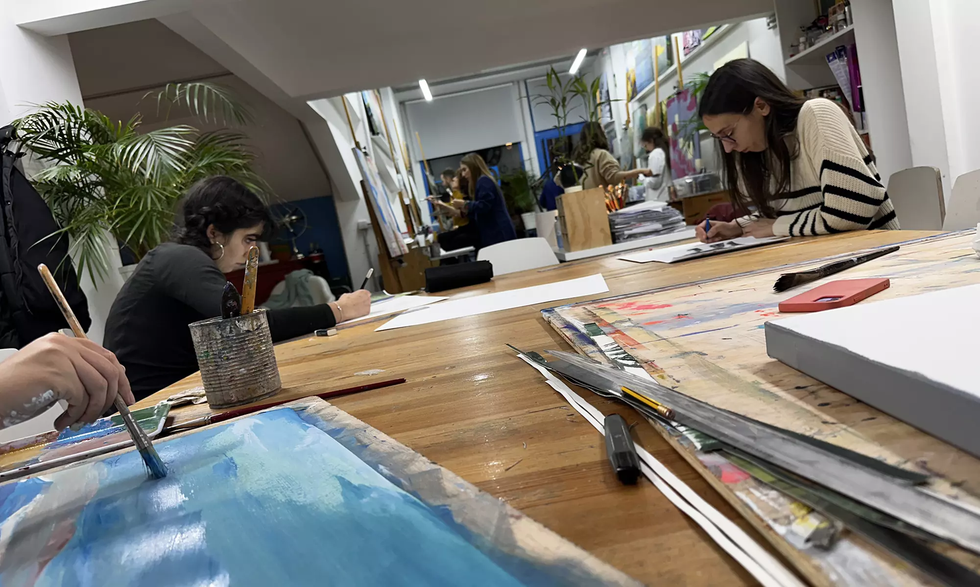 Desayuno con arte o BeerArt: pintura y bebida para 1 o 2 personas