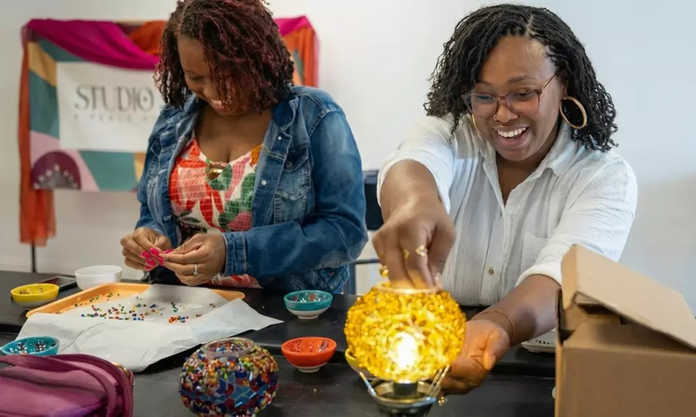 Create and Take Home Your Own Turkish Mosaic Lamp for One, Two or Four