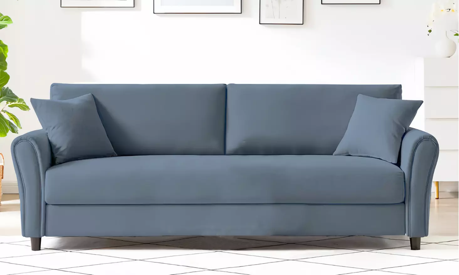 Canapé droit en tissu 4 places Malerne de la marque Kocoon