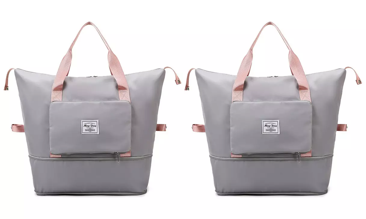 One or Two Waterproof Lightweight Foldable Duffle Handbags