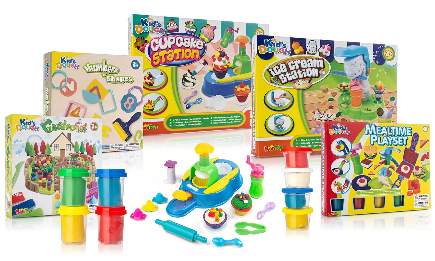 Playdough Playsets - Multiple Options (Cooking, Gardening, or Educational fun) - Primary Image
