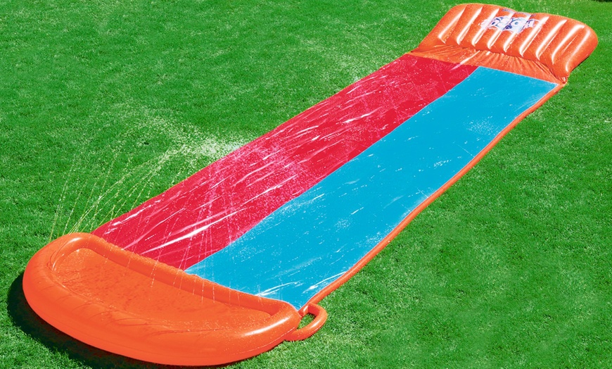 Image 2: Bestway Double Water Slide 