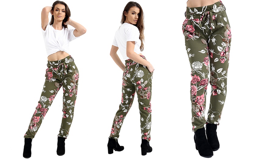 Image 4: Women's Floral Trousers