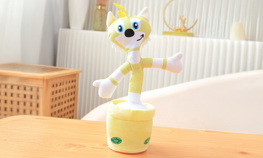 Image 5: Sonic Inspired Talking and Dancing Plush Toy