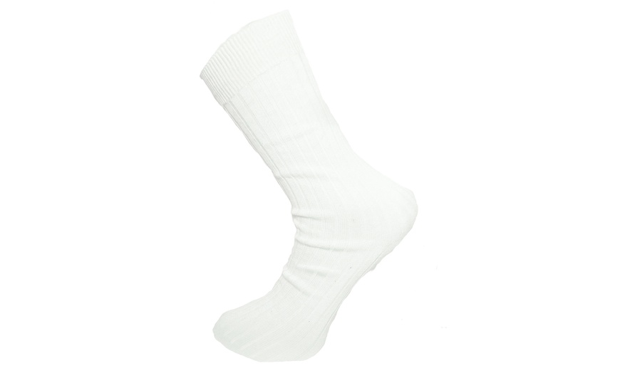 Image 7: 12-Pack of Men's Ribbed Socks