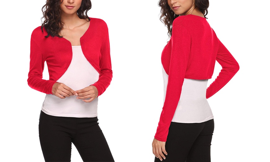 Image 9: Women's Long Sleeve Bolero