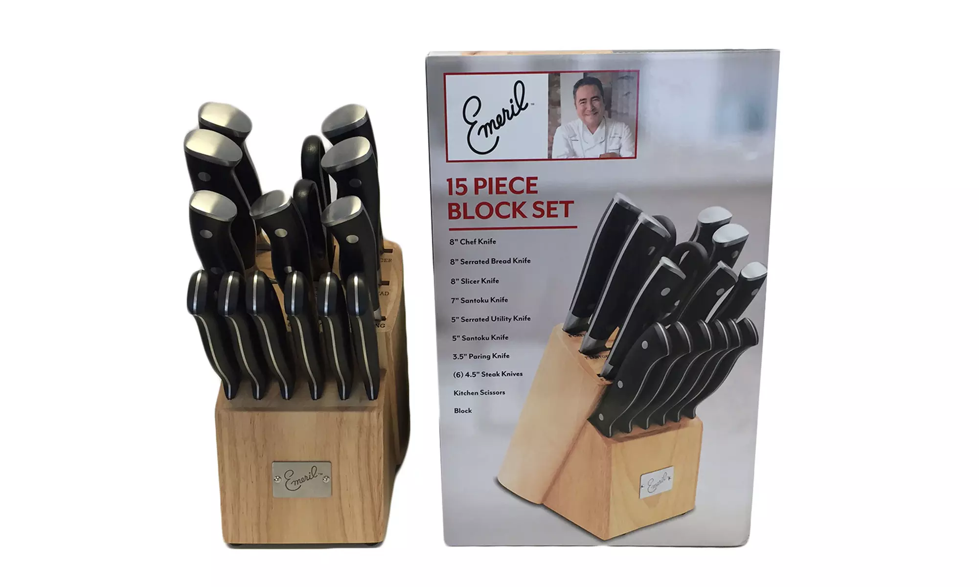 Exclusive: Emeril Forged Knife Set with Block (15-Piece) - Second Medium