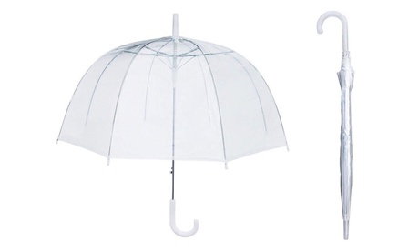 Ombrello traslucido con cupola trasparente