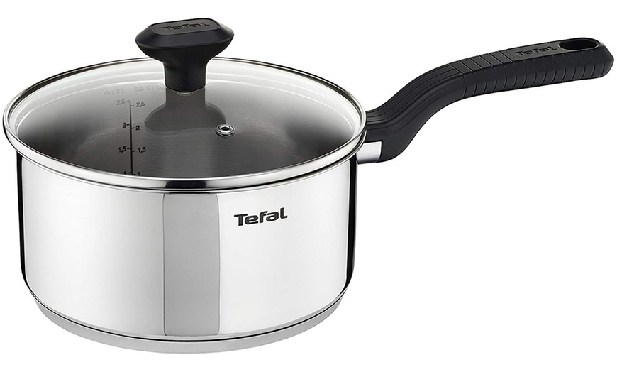 Image 3: Tefal Comfort Max Induction-Compatible Stainless Steel Pan Set