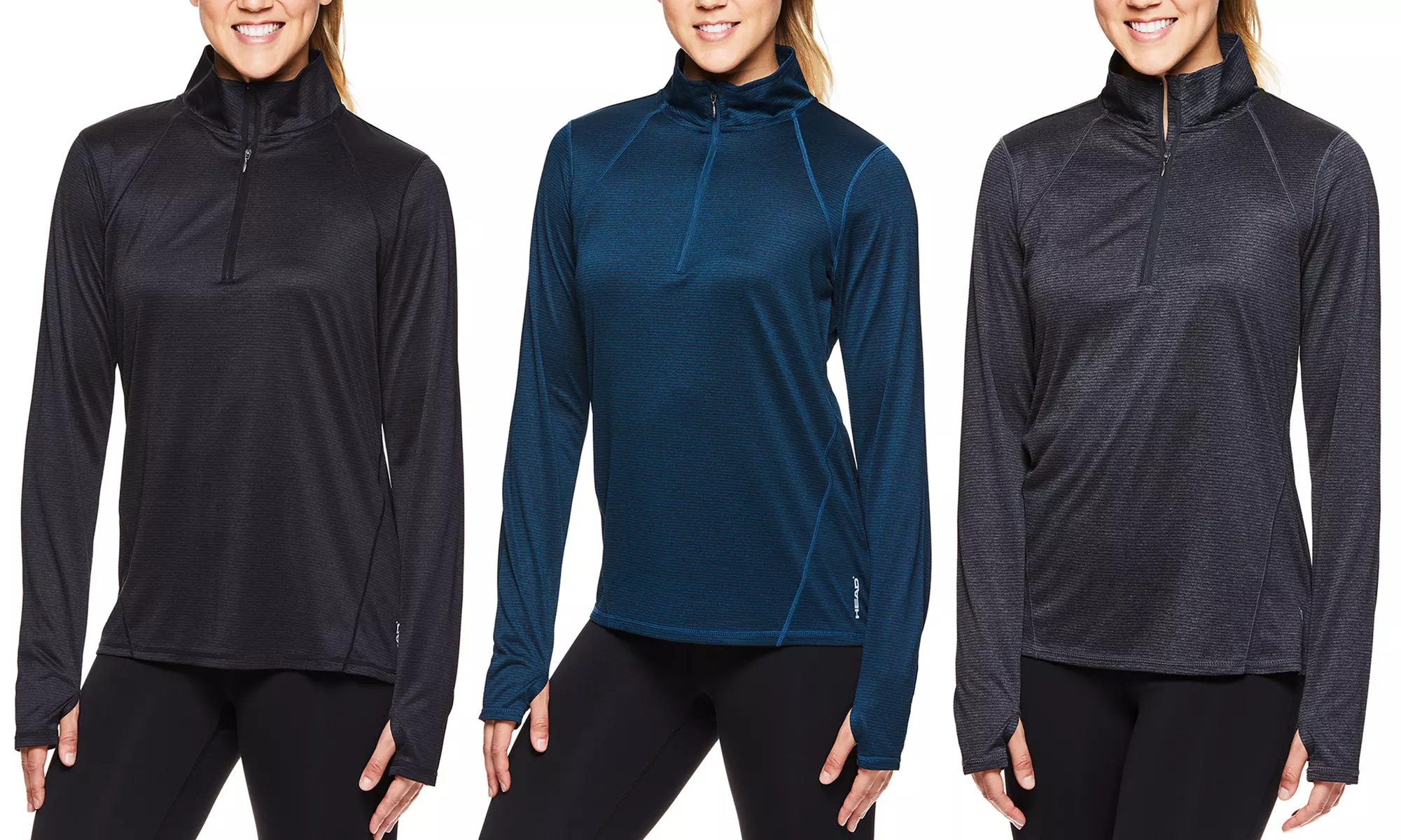 HEAD Women's Active Marled 1/2-Zip Sweatshirt (Size S) - Primary Image
