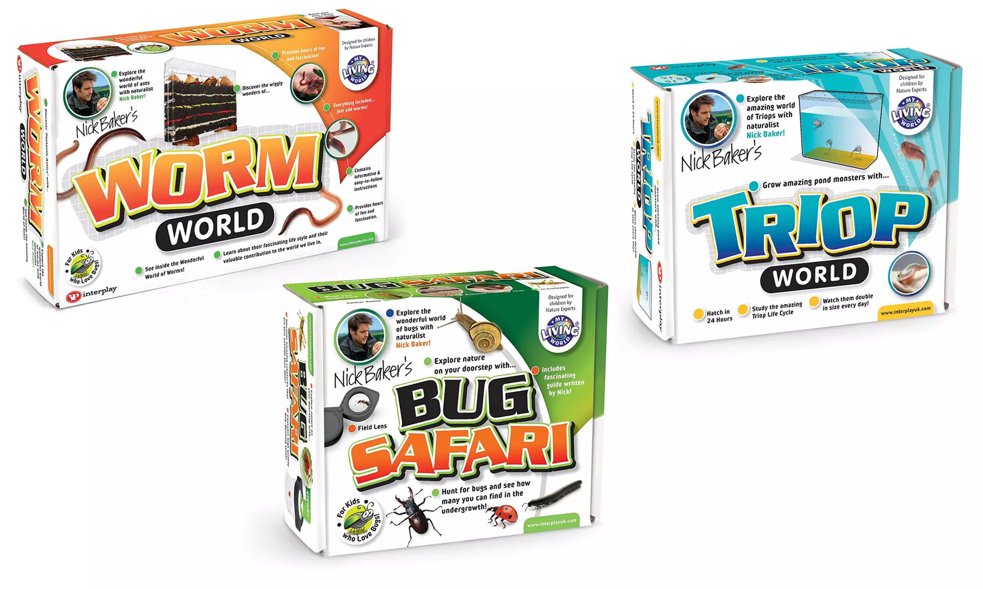 Jeu éducatif Mon monde vivant (vers de terre, triops ou insectes) - Primary Image