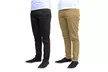 Galaxy by Harvic Men's Slim Fit Cotton Stretch Chino Pants (2-Pack) - Second Medium