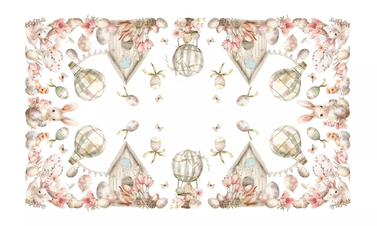 Tovaglia digitale in tessuto Panama