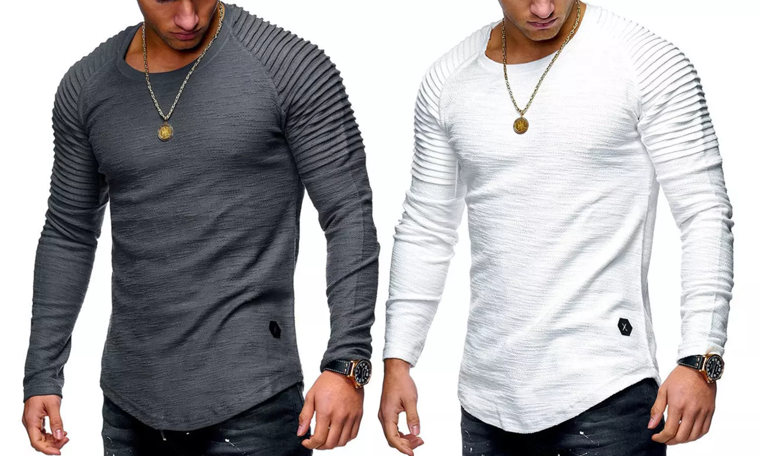 1 ou 2 t-shirts manches longues de la collection Sterling pour homme - Second Medium