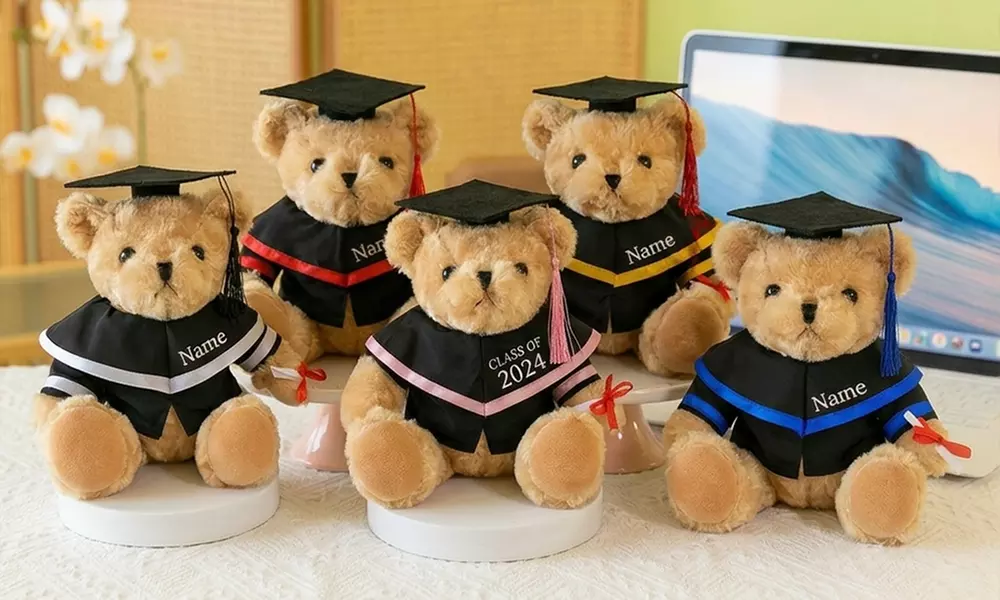 Custom Graduation Plush Toys – Personalized Embroidered Name Plush Toys | Gift for Kids & Family | Soft & Unique Keepsake