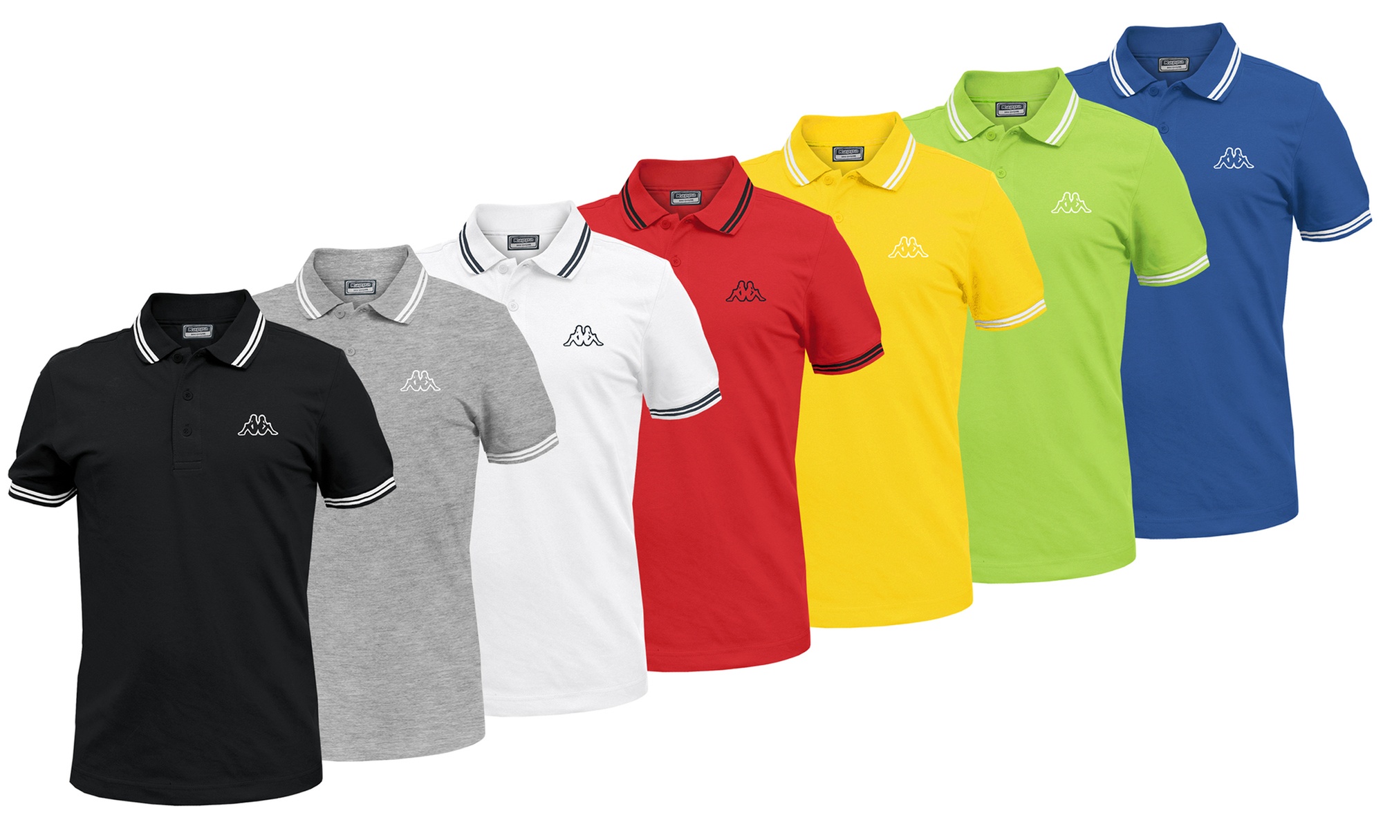 Polo da uomo Kappa in 100% cotone piquet