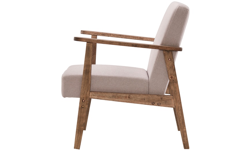 Image 3: Wooden Frame Armchair