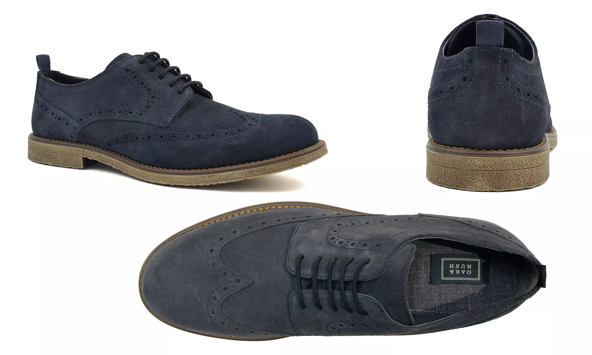 Oak & Rush Kennedy Suede Casual Oxford Shoes (Sizes 10.5 & 11) - Second Medium