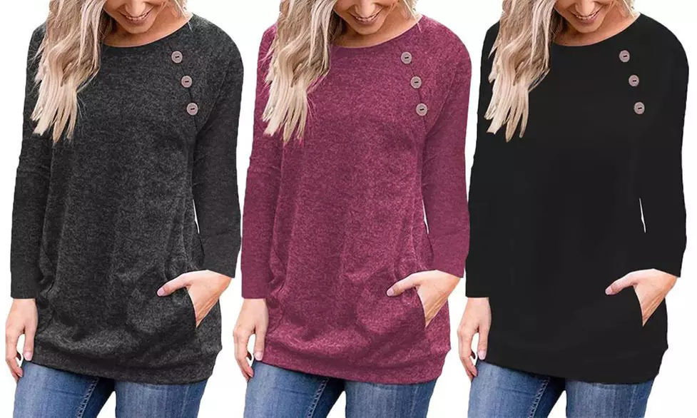 Leo Rosi Women's Eva Button-Decorated Top - Primary Image