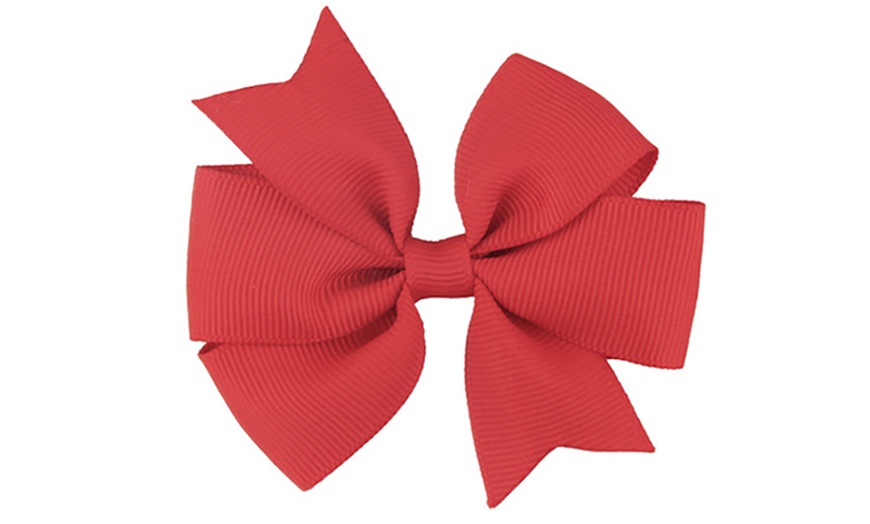 Image 9: Pack of 10 Hair Bows for Kids