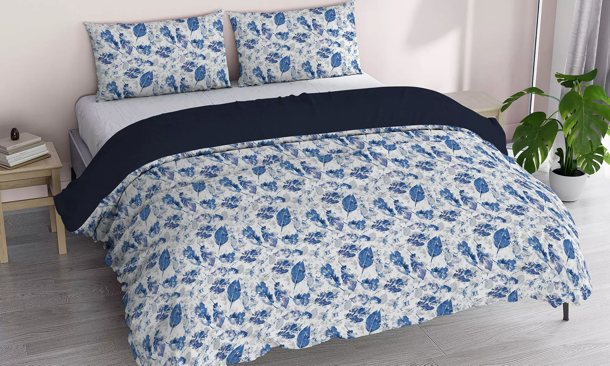 Ensemble de literie fantaisie, effet "peau de pêche"