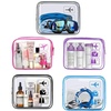 Image 1: Transparent Travel Toiletries Storage Bag 