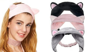 Three-Piece Cat Ears Headband Set