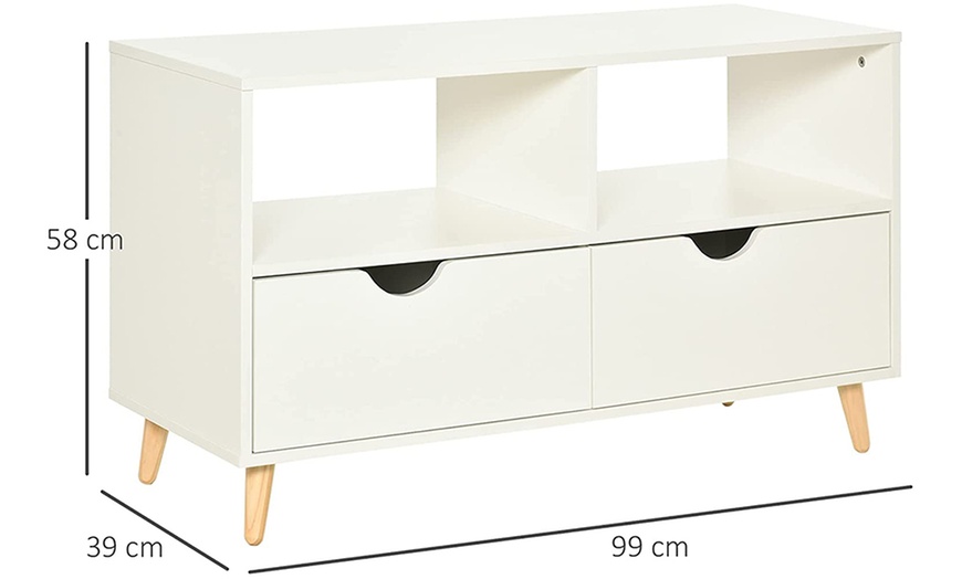 Image 21: HomCom TV Stand