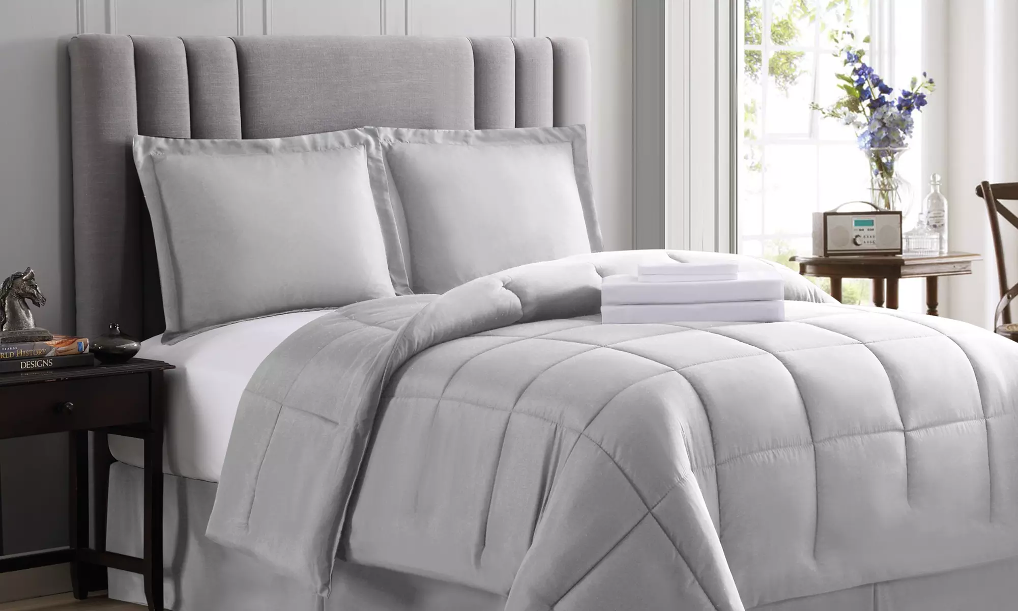 Hotel 5th Ave Lightweight Bed-in-a-Bag Set with Sheets (6- or 8-Piece) - Primary Image