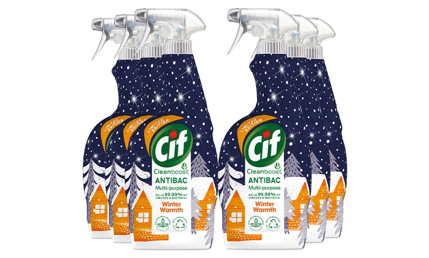 Image 3: CIF Clean Boost Multipurpose Antibacterial Spray Winter Warmth