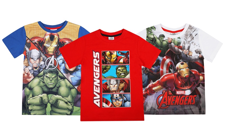 Image 1: Marvel Avengers Kids' T-Shirt