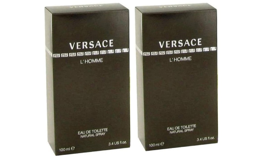 Image 2: One or Two Versace L'Homme 100ml Men's Eau de Toilette Sprays