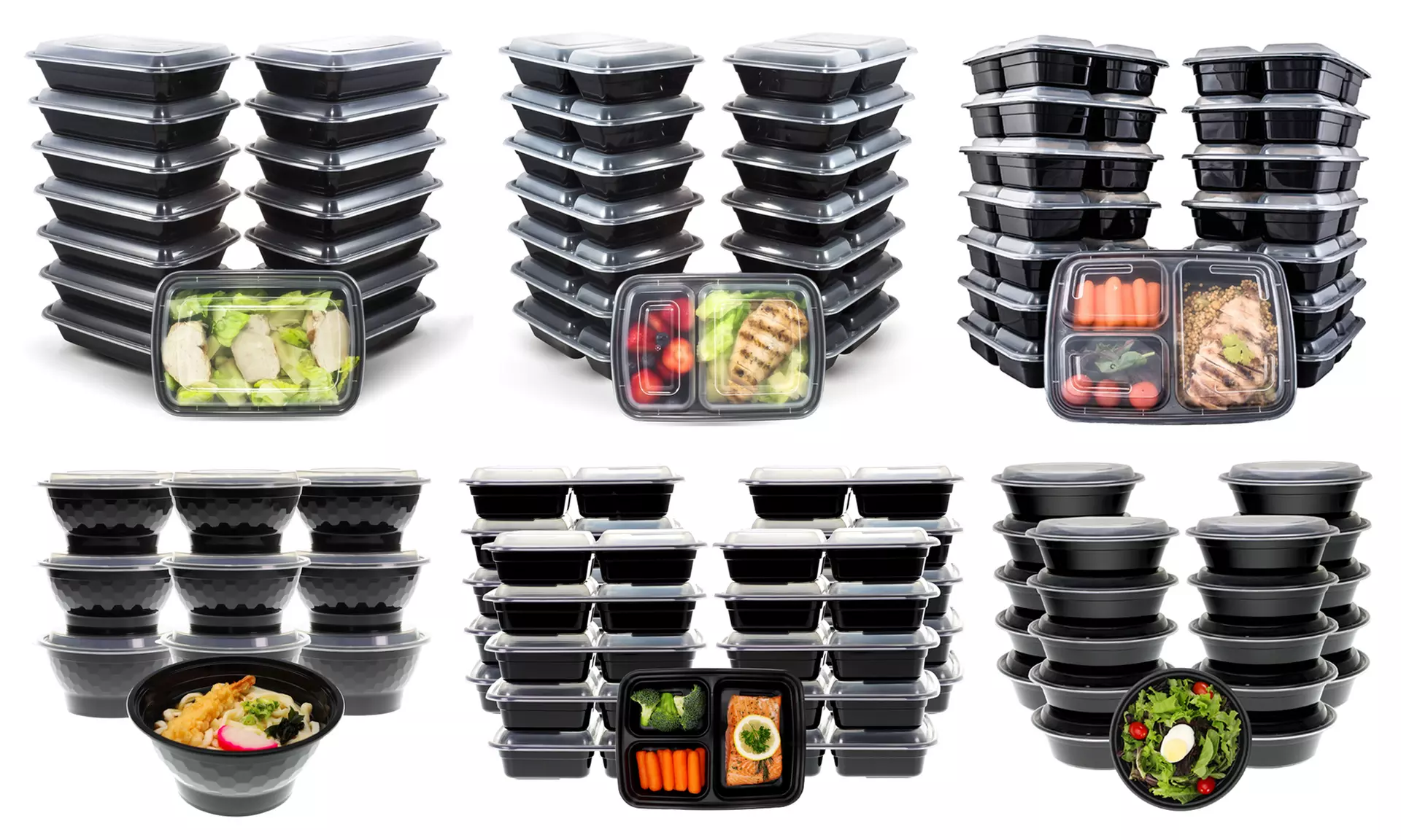 Meal Prep Food Container Sets. Multiple Options Available. - Primary Image