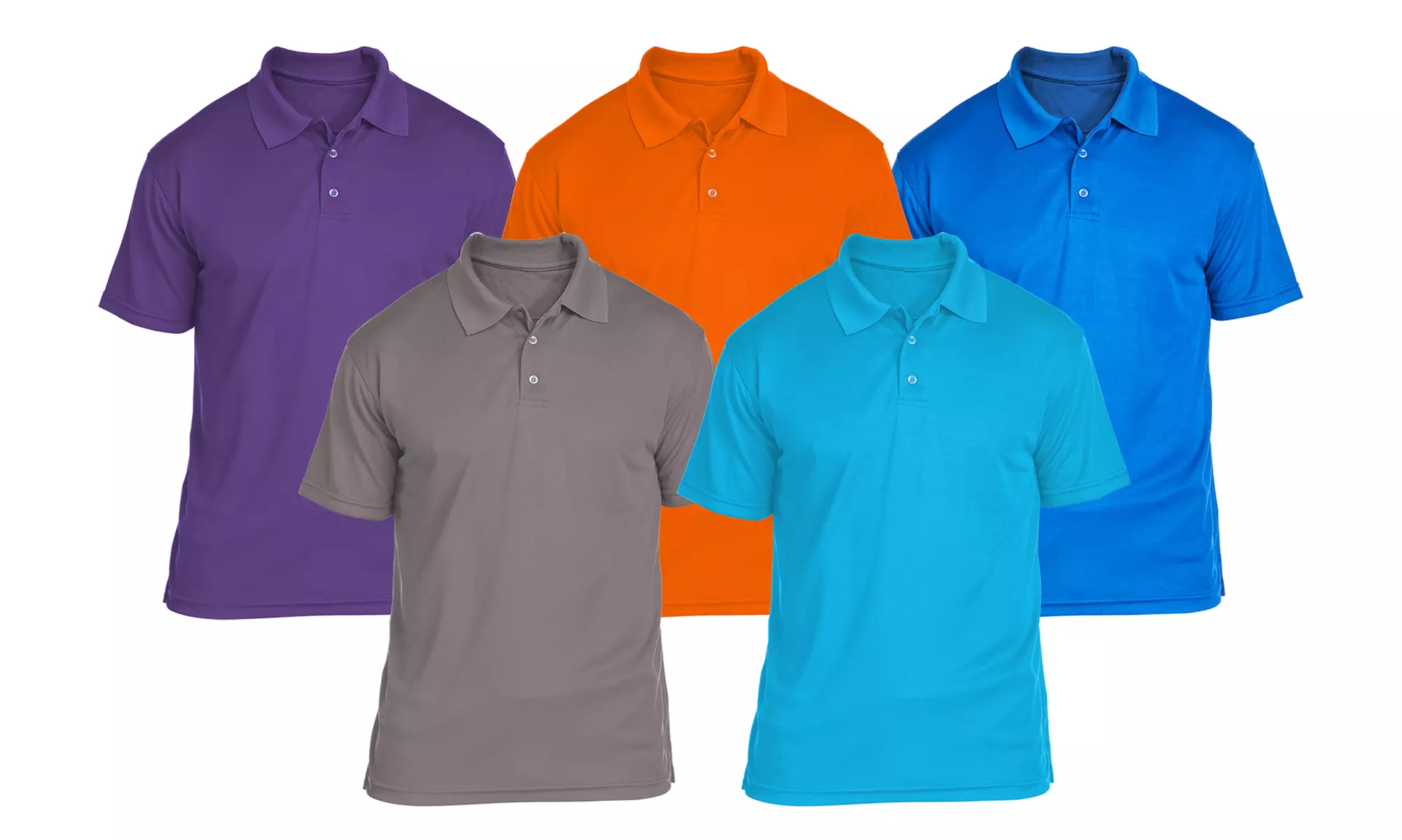 Men's Short-Sleeve Pique Polo (3-Pack) (S–3XL) - Primary Image