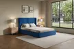 Belgravia Velvet Upholstered Gas Lift Ottoman Bed Frame - Image 3