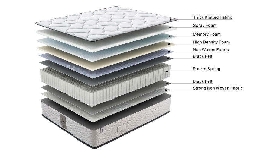 Image 12: Lit coffre Colisée tissu, matelas ''Cosmos'' en option, Sampur