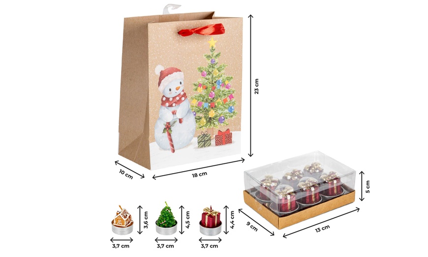 Image 5: Set di 18 candele tea light natalizie