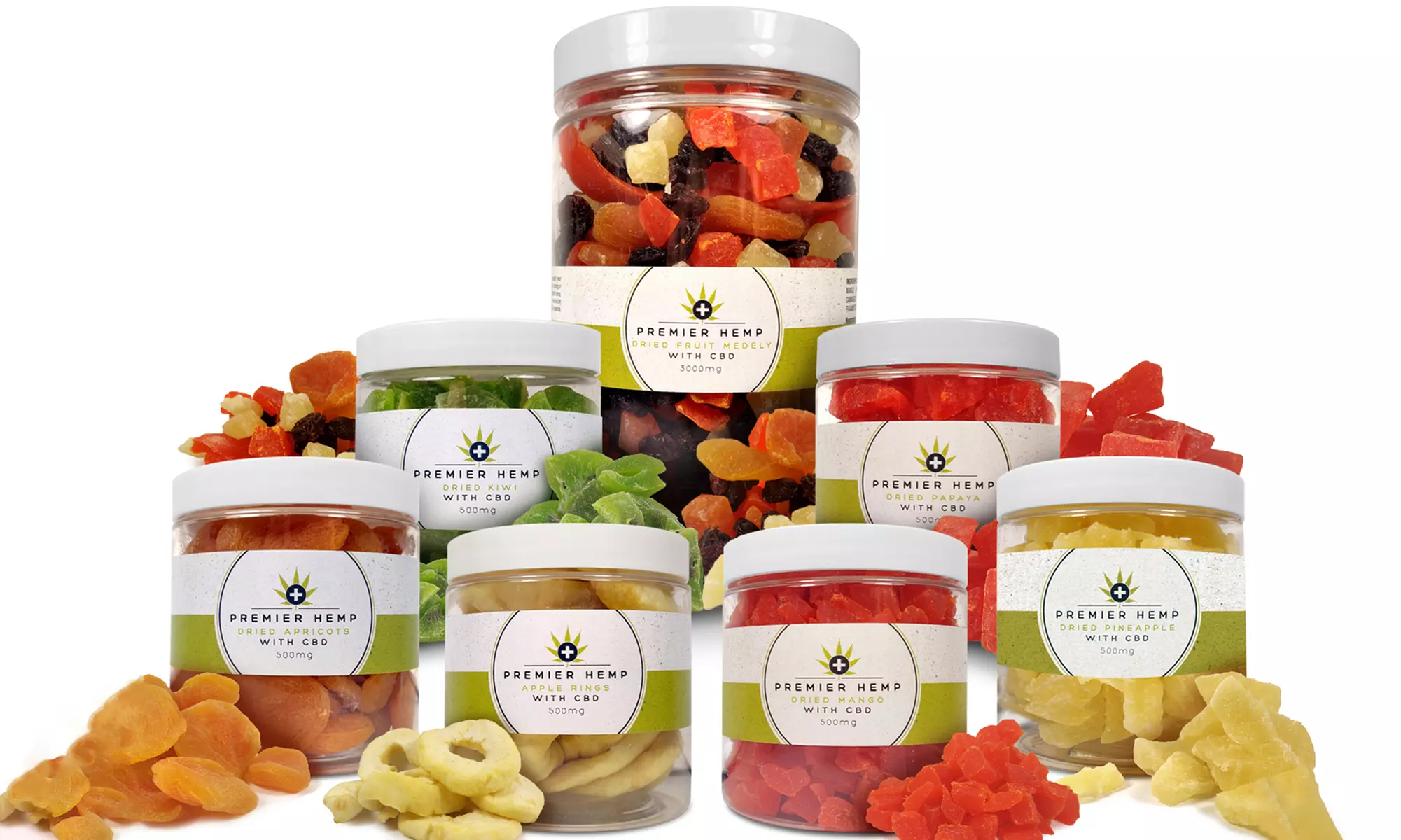 Premier Hemp 500mg, 1000mg, or 3000mg CBD Dried Fruit - Primary Image